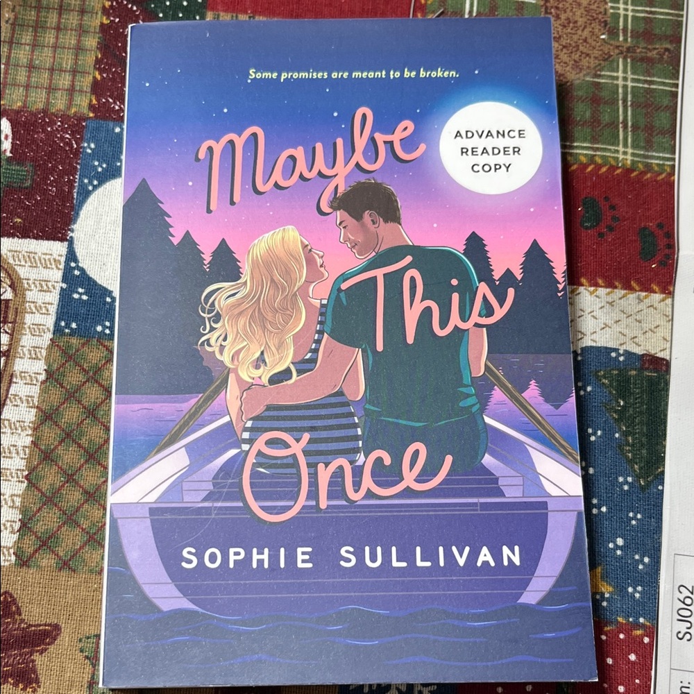 Maybe This Once by Sophie Sullivan - Purple and Blue Cover